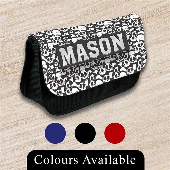 Personalised Pencil Case Generic Girls Boys Stationary Kids School Bag 47