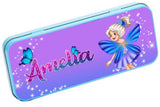 Personalised Any Name Princess Pencil Case Tin Children School Kids Stationary 1