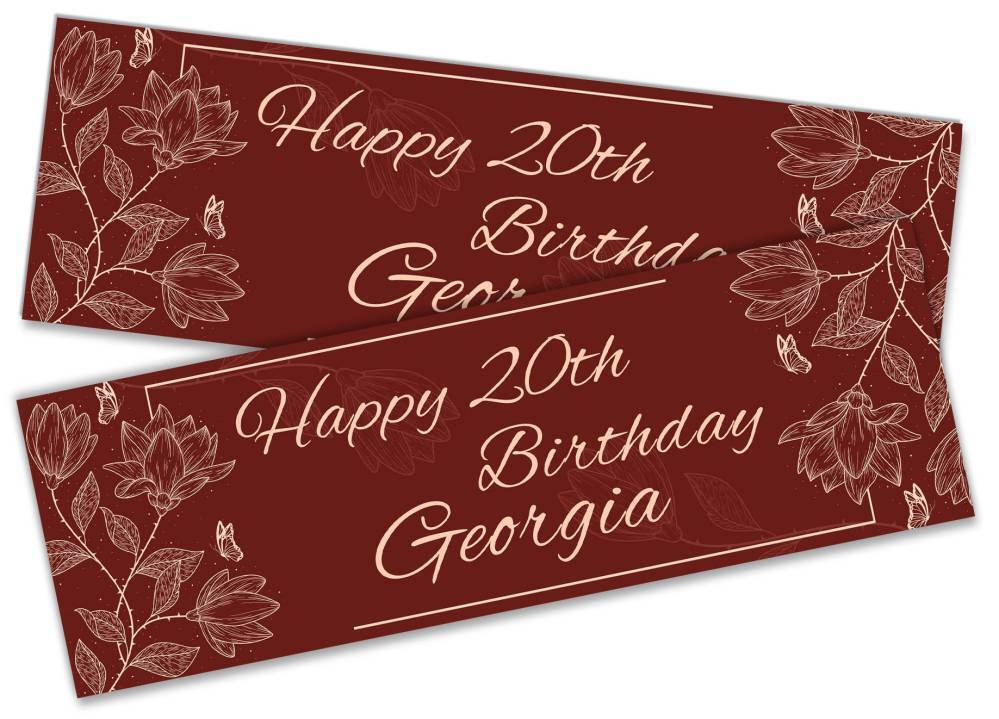 Personalised Birthday Banners Generic Design Children Kids Party Decoration 253