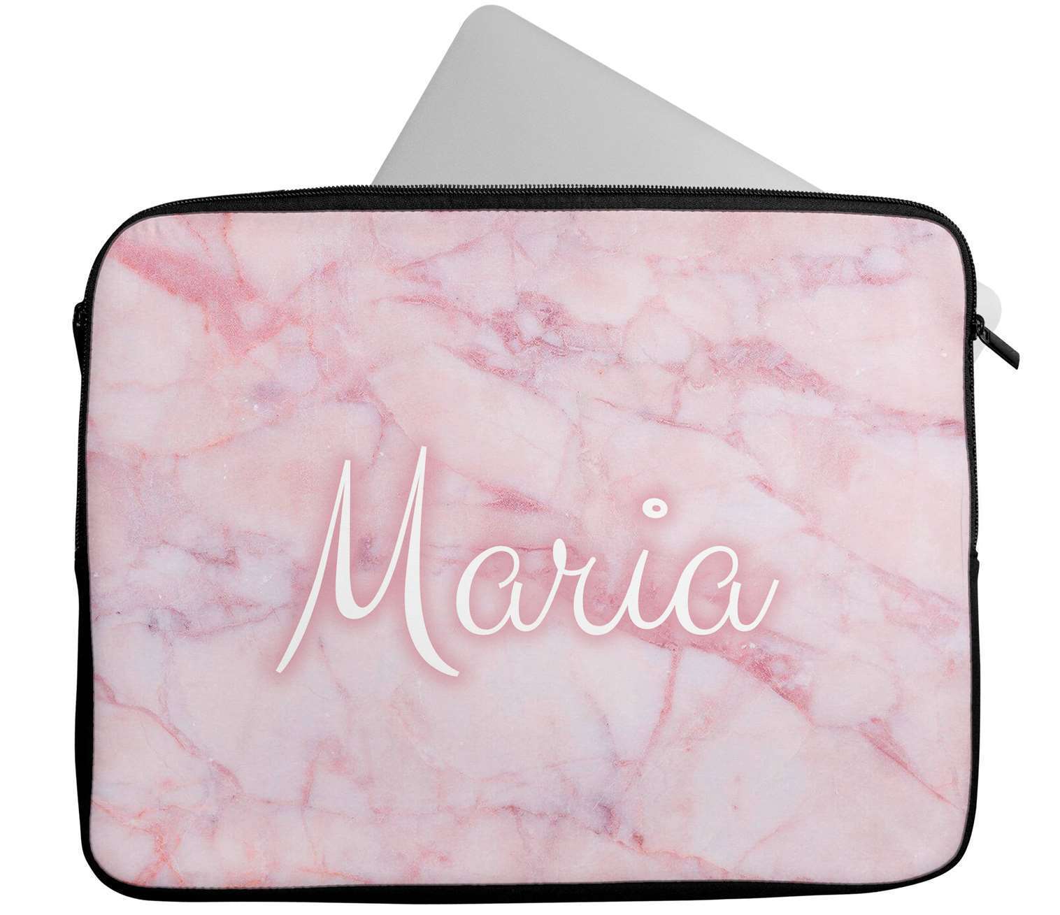 Personalised Any Name Marble Design Laptop Case Sleeve Tablet Bag 34