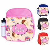 Personalised Kids Backpack Any Name Generic Design Boys Girls kid School Bag 19