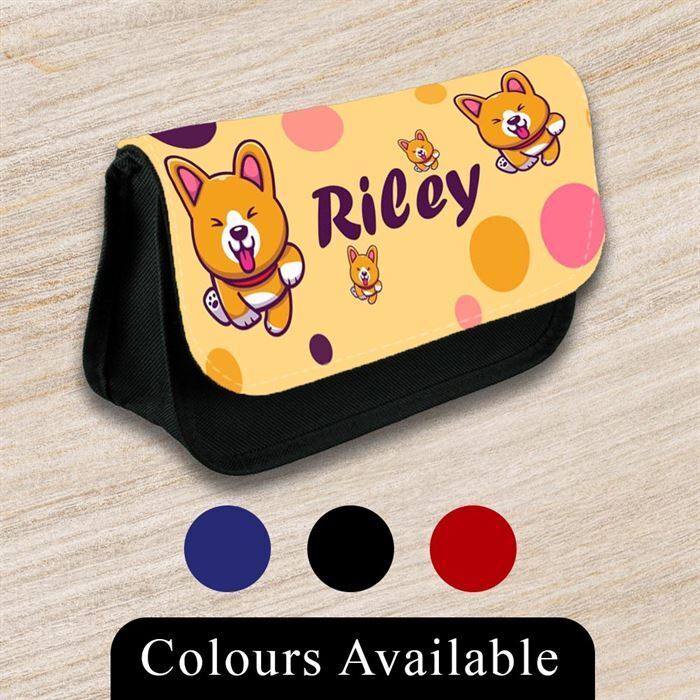 Personalised Pencil Case Generic Girls Boys Stationary Kids School Bag 39