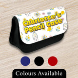 Personalised Pencil Case Generic Girls Boys Stationary Kids School Bag 23