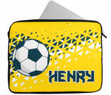 Personalised Any Name Football Design Laptop Case Sleeve Tablet Bag 77