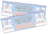 Personalised Birthday Banners Generic Design Children Kids Party Decoration 45