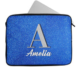 Personalised Any Name Glitter Design Laptop Case Sleeve Tablet Bag 68