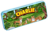 Personalised Any Name Animal Pencil Case Tin Children School Kids Stationary 4