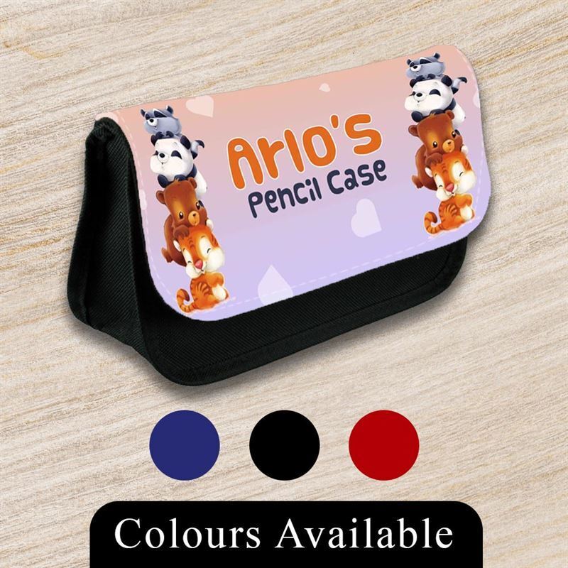 Personalised Pencil Case Generic Girls Boys Stationary Kids School Bag 33