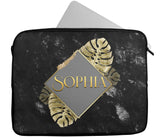 Personalised Any Name Floral Design Laptop Case Sleeve Tablet Bag 10