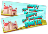 Personalised Birthday Banners Generic Design Children Kids Party Decoration 215