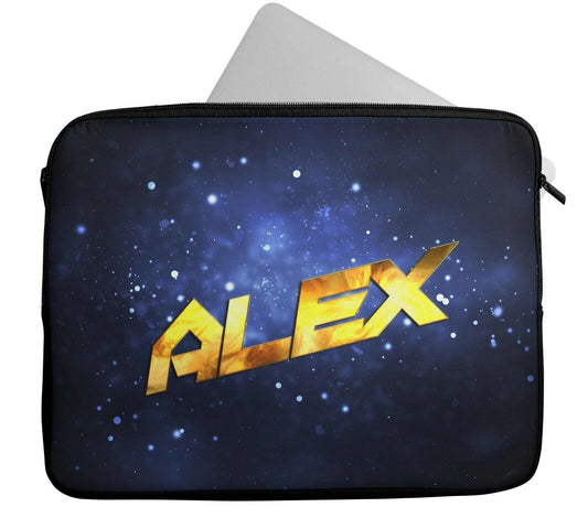 Personalised Any Name Space Design Laptop Case Sleeve Tablet Bag Chromebook Gift
