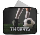 Personalised Any Name Football Design Laptop Case Sleeve Tablet Bag 77