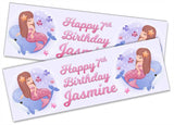 Personalised Birthday Banners Generic Design Children Kids Party Decoration 161