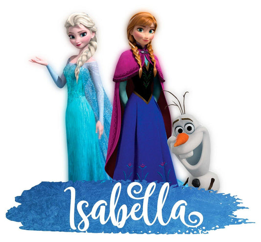 Personalised Any Name Frozen Wall Decal 3D Art Stickers Vinyl Room Bedroom 8