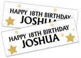 Personalised Birthday Banners Generic Design Children Kids Party Decoration 49