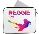 Personalised Any Name Football Design Laptop Case Sleeve Tablet Bag 23