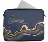 Personalised Any Name Marble Design Laptop Case Sleeve Tablet Bag 70