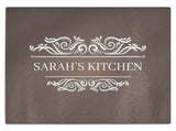 Personalised Any Name Kitchen Glass Chopping Board Item Gift 5