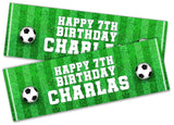 x2 Personalised Birthday Banner Football Children Kids Party Decoration 1