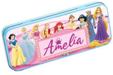 Personalised Any Name Princess Pencil Case Tin Children School Kids Stationary 1