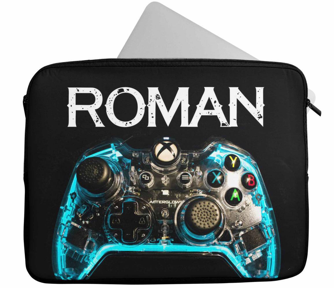 Personalised Any Name Gaming Design Laptop Case Sleeve Tablet Bag 81