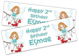 Personalised Birthday Banners Generic Design Children Kids Party Decoration 190