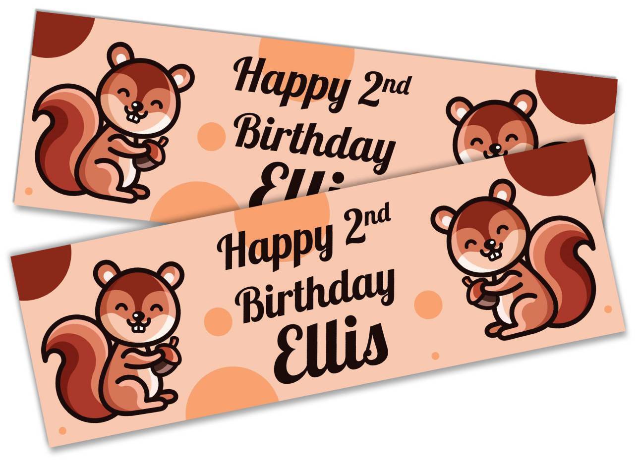 Personalised Birthday Banners Generic Design Children Kids Party Decoration 142