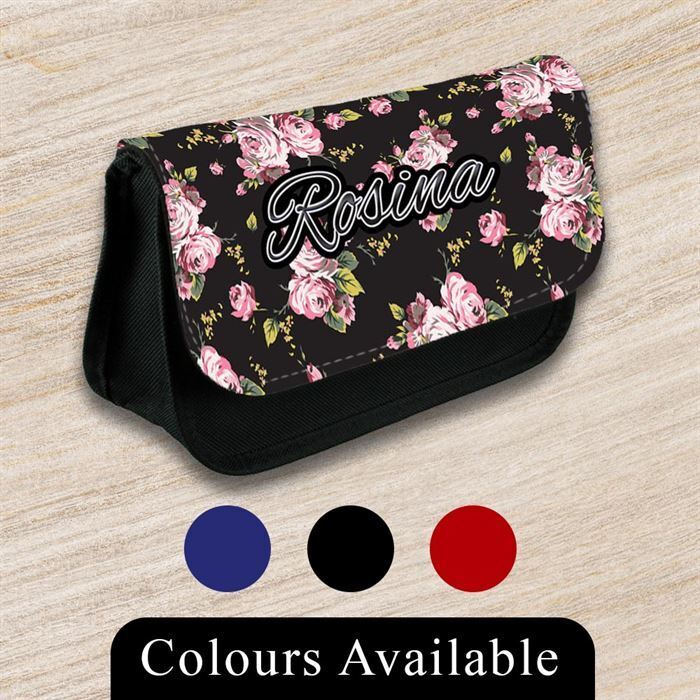 Personalised Pencil Case Generic Girls Boys Stationary Kids School Bag 42