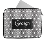 Personalised Any Name Patterned Design Laptop Case Sleeve Tablet Bag 25