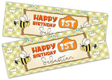 Personalised Birthday Banners Generic Design Children Kids Party Decoration 244