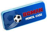 Personalised Any Name Football Pencil Case Tin Children School Kids Stationary 2