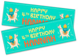 Personalised Birthday Banners Generic Design Children Kids Party Decoration 119