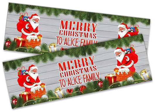 Personalised Banner Christmas Design Party Decoration 17