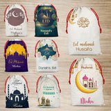 Personalised Eid Sack Bag Boy Girl eid Gift idea Stocking Bag 3