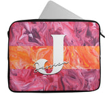 Personalised Any Name Marble Design Laptop Case Sleeve Tablet Bag 111