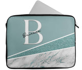 Personalised Any Name Marble Glitter Design Laptop Case Sleeve Tablet Bag 100