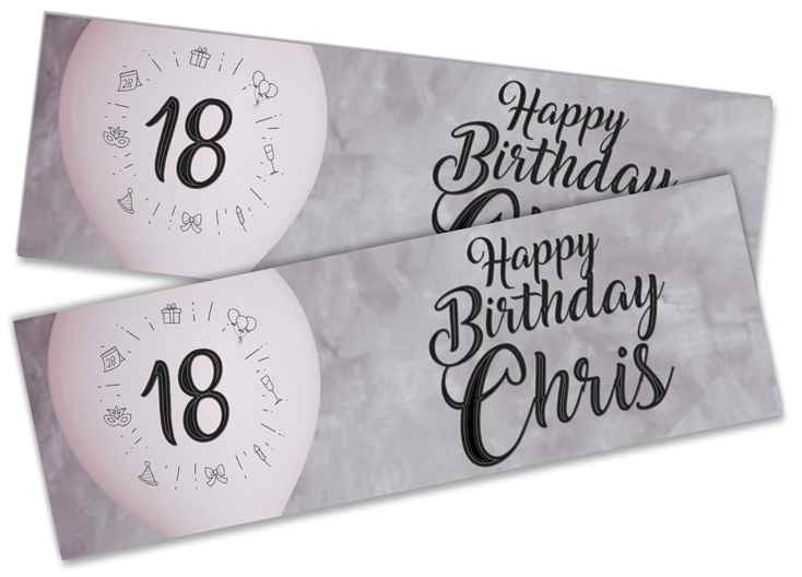 Personalised Birthday Banners Generic Design Children Kids Party Decoration 212