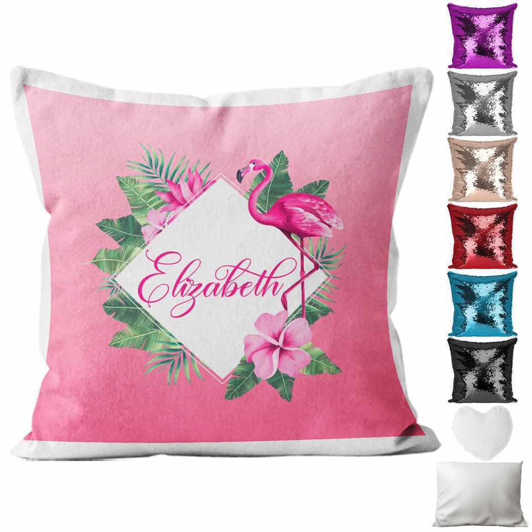 Personalised Cushion Animal Sequin Cushion Pillow Printed Birthday Gift 62