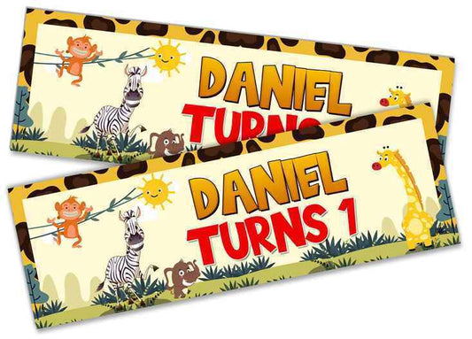 Personalised Birthday Banners Generic Design Children Kids Party Decoration 249