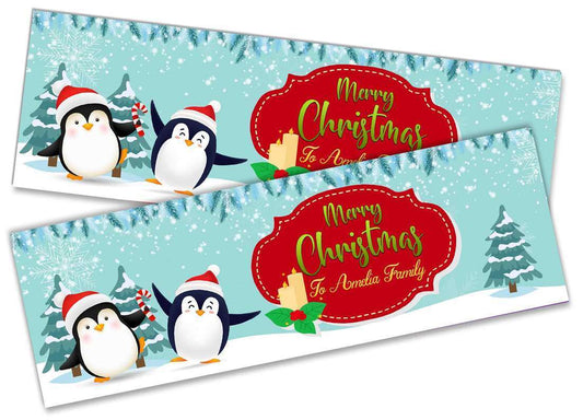 Personalised Banner Christmas Design Party Decoration 12