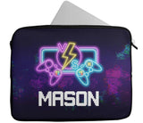 Personalised Any Name Console Design Laptop Case Sleeve Tablet Bag 1177