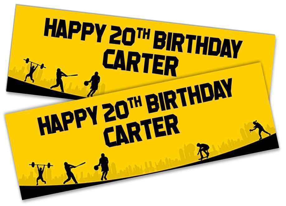 Personalised Birthday Banners Football Design Children Kids Party Decoration 123