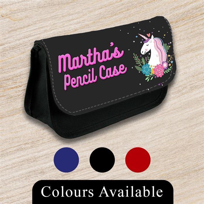 Personalised Pencil Case Generic Girls Boys Stationary Kids School Bag 27