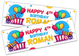 Personalised Birthday Banners Generic Design Children Kids Party Decoration 200