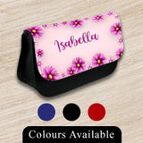 Personalised Pencil Case Floral Girls Boys Stationary Kids School Bag 10