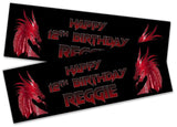 Personalised Birthday Banners Generic Design Children Kids Party Decoration 117