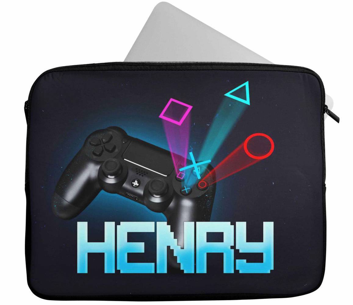 Personalised Any Name Gaming Design Laptop Case Sleeve Tablet Bag 81