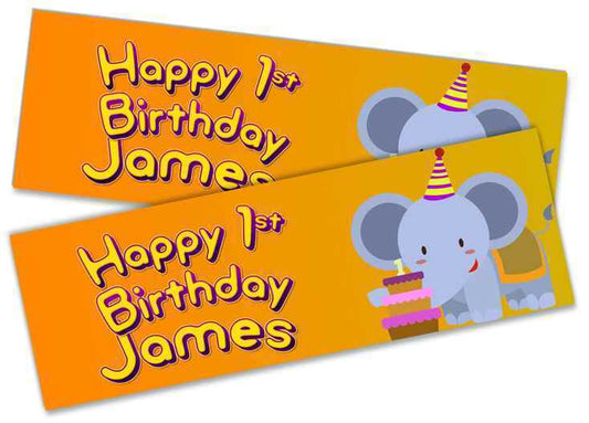 Personalised Birthday Banners Generic Design Children Kids Party Decoration 221