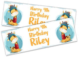 Personalised Birthday Banners Generic Design Children Kids Party Decoration 200