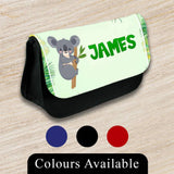 Personalised Pencil Case Animal Girls Boys Stationary Kids School Bag 15